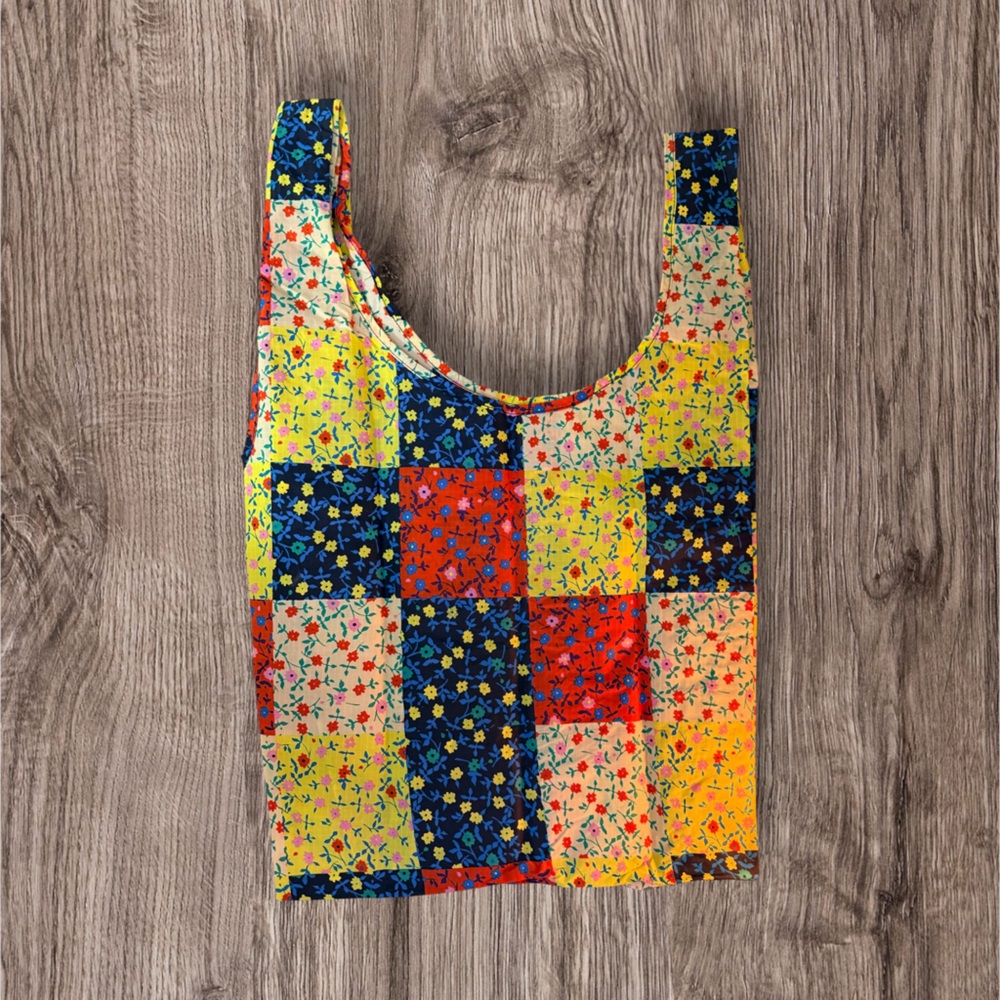 BAGGU Standard Reusable Bag-Calico Block